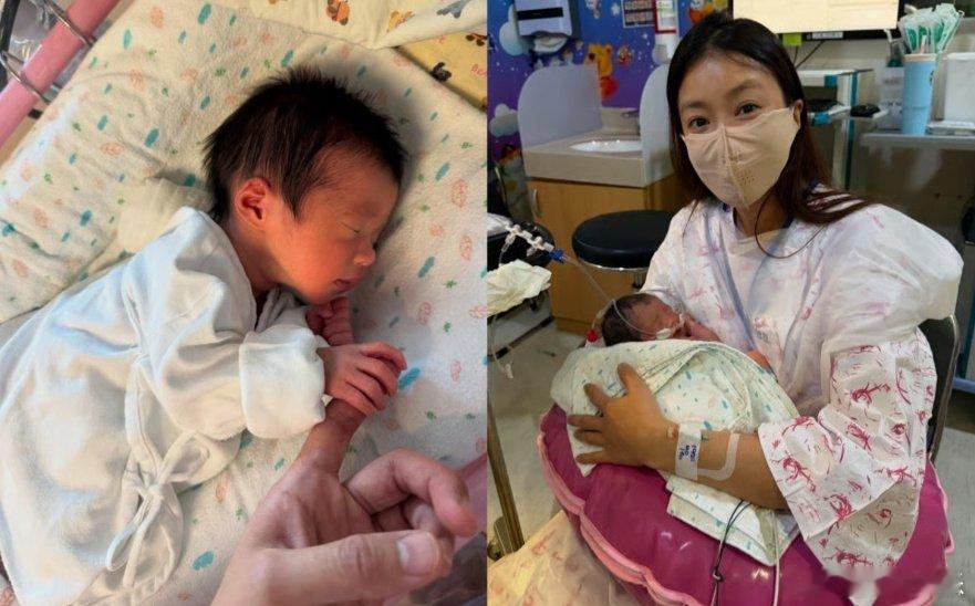 李诗英生下前夫的孩子李诗英二胎得女11月5日，演员李诗英（43岁）晒照官宣二