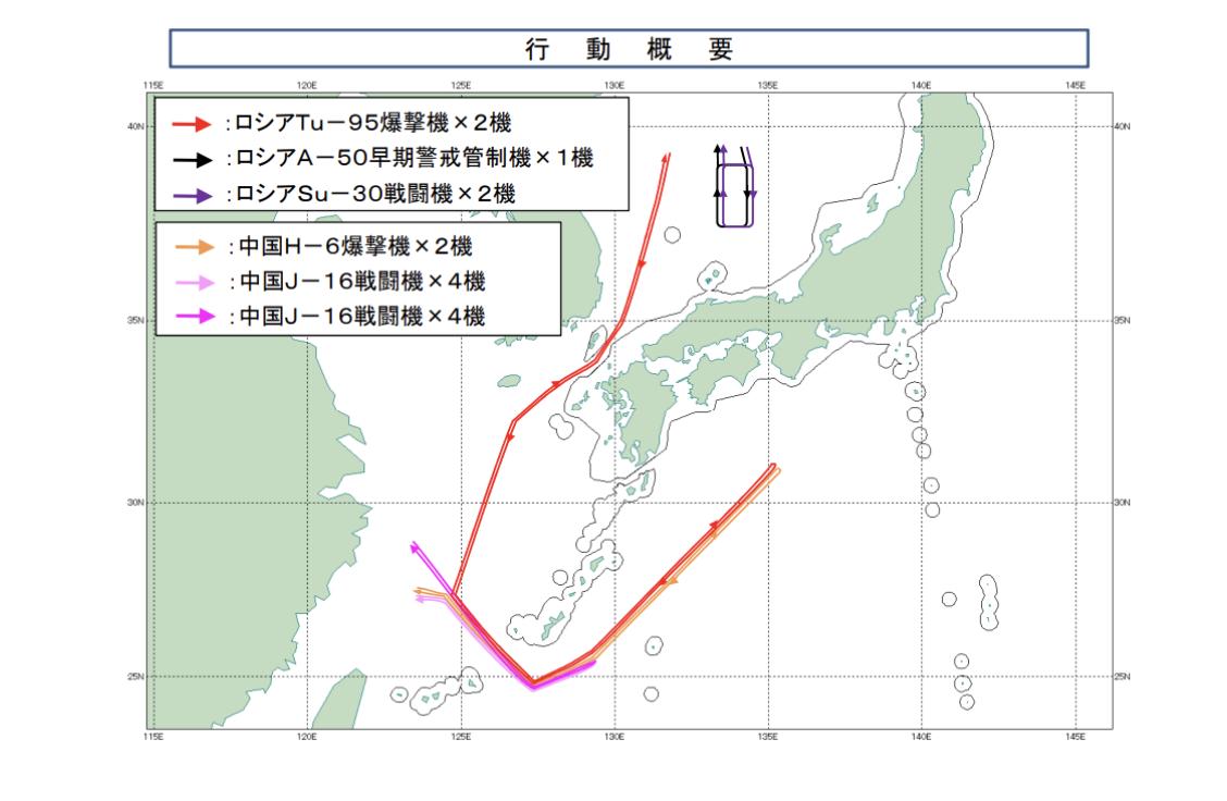 日本慌了，中俄对日战略对表后立即行动，轰炸机和航母从3个方向包围日本，释放强烈信