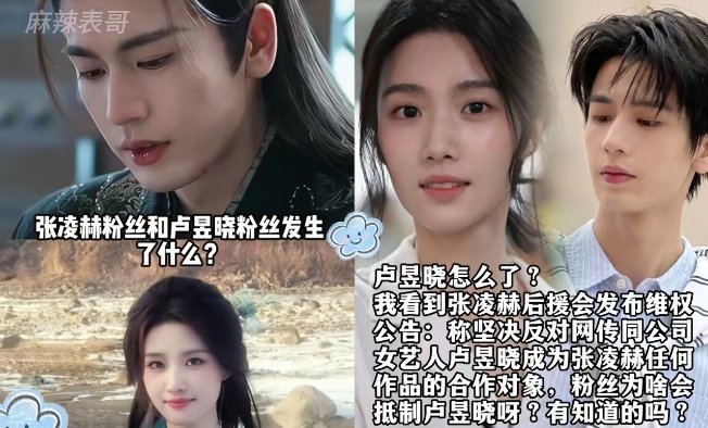 张凌赫真的是被伤的太深了说什么也不和卢昱晓合作不是演技不行，而是张凌赫不仅不想带
