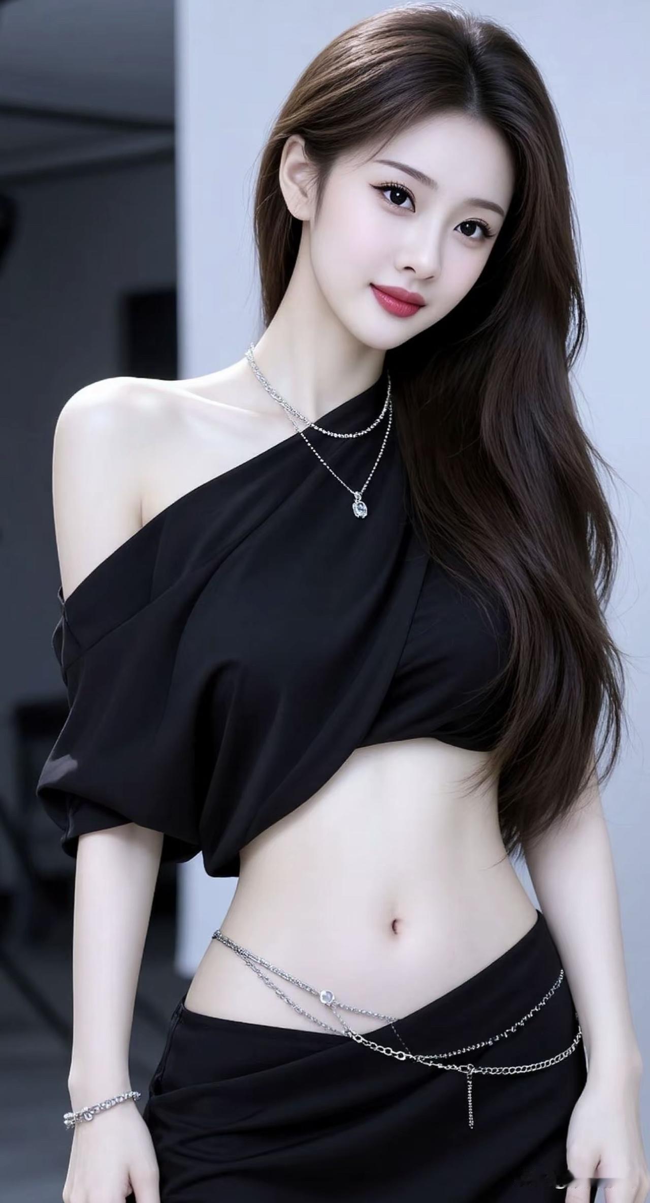 优雅黑裙，闪耀珠宝，气质女神！💃✨轻奢时尚黑裙气质黑裙搭配气质吊带黑裙气