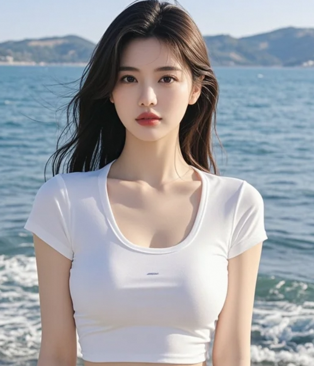 在这无边的蓝天下，她是唯一的主角