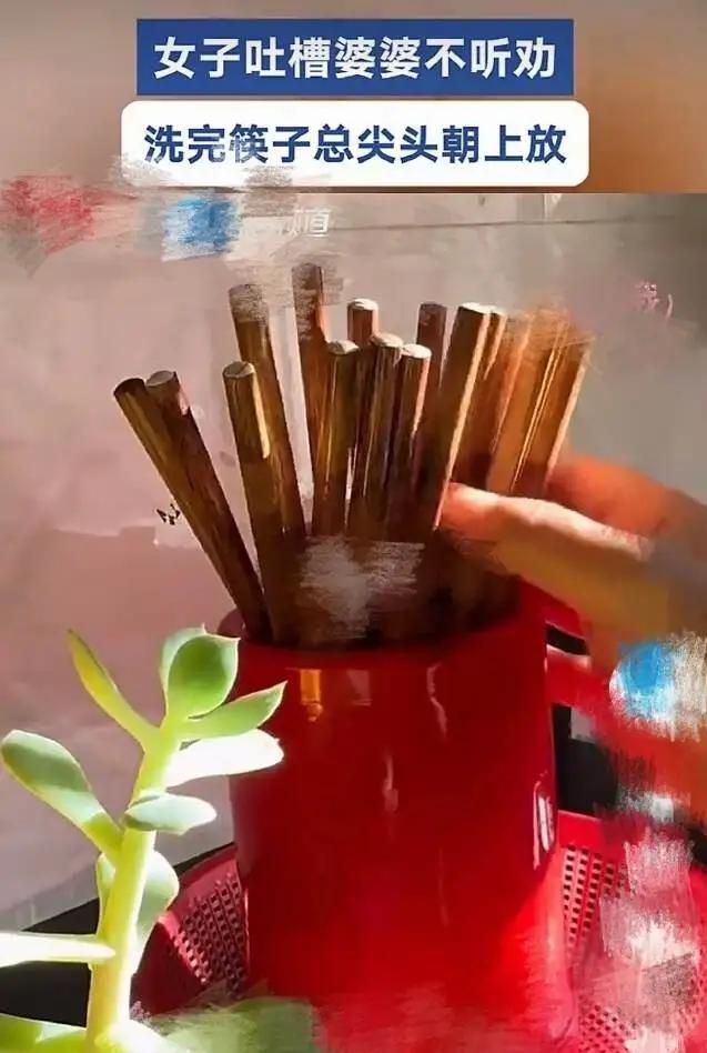 河南媳妇忍不了了！婆婆坚持“筷子尖朝上”，网友吵翻：这是卫生问题还是态度问题？