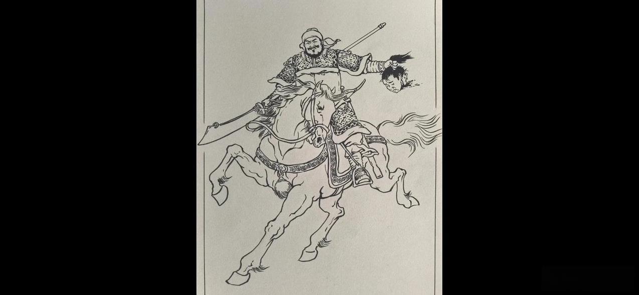 这位是曹孟德手下的一员猛将，大家知道他是谁吗？在战场上正斩杀两员敌将而归，手中提