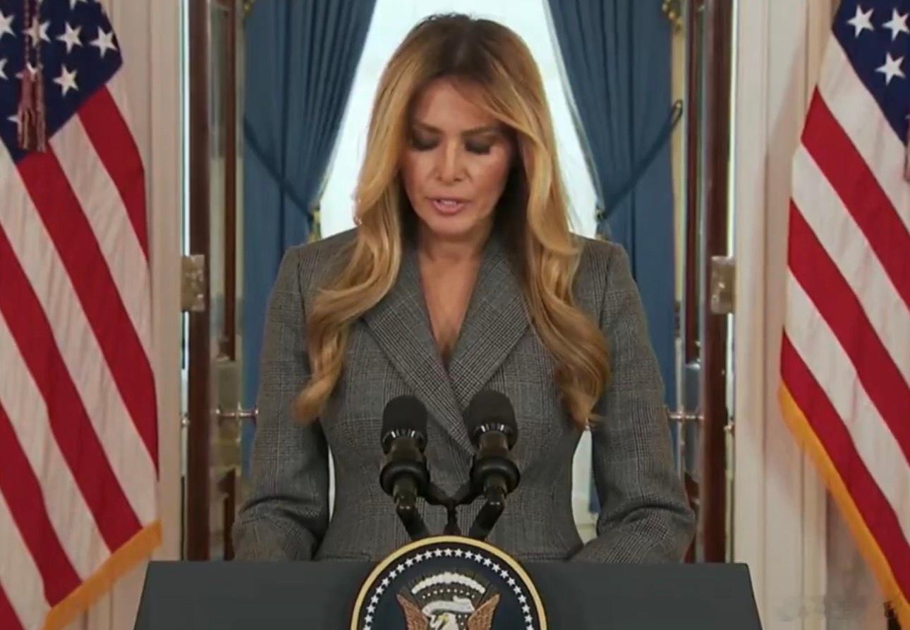 ‼️NEWS：梅拉尼娅·特朗普刚刚突然召开新闻发布会，谈论杰弗里·爱泼斯坦，主