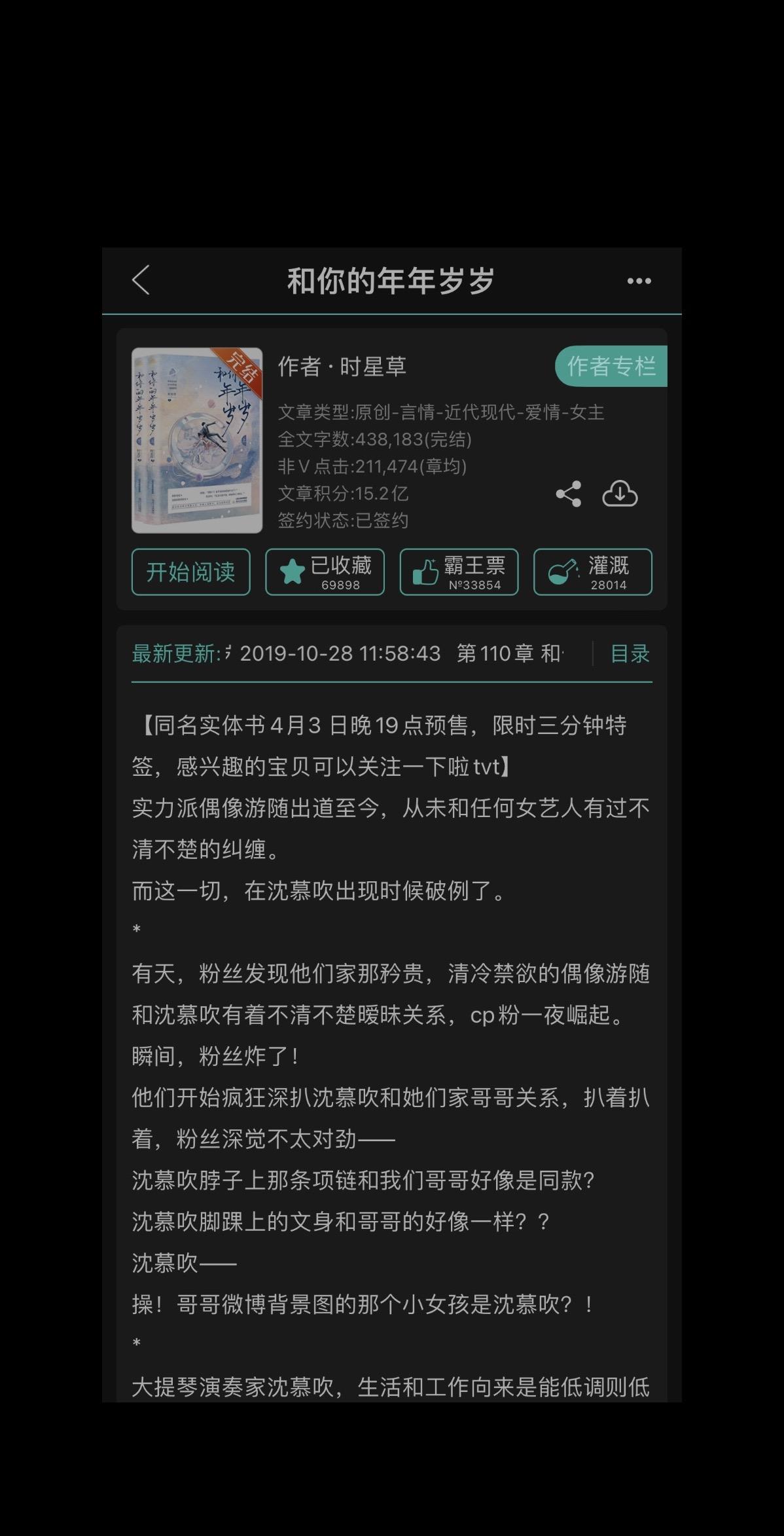 有喜欢看甜文的么，齁甜齁甜齁甜那种 我看了开头和中间然后看了个结尾，实...