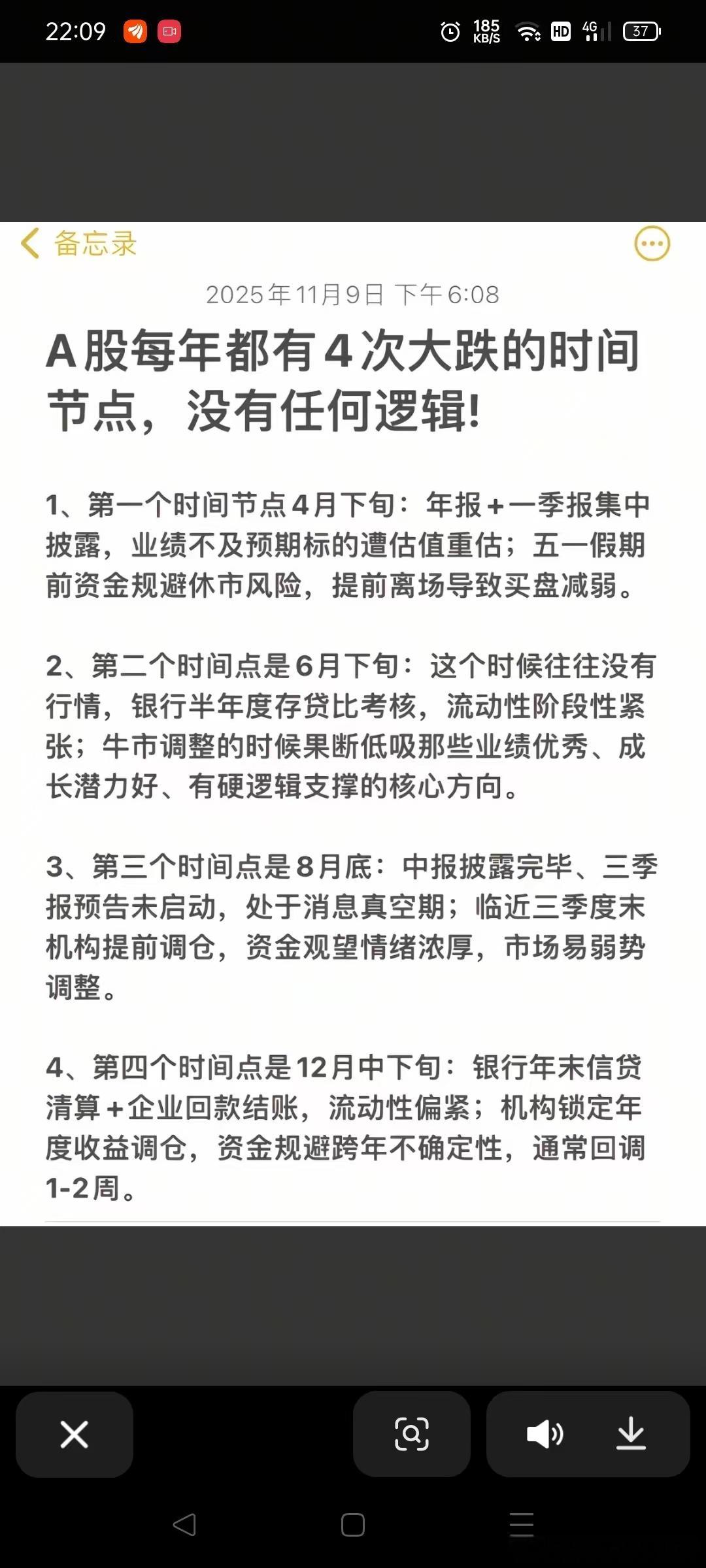 可怕，这四点，前三点在今年全错！第四点，12月底还没到，可能也会错。这种错误的炒