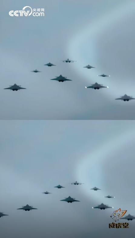 1架歼-16D+9架歼-20，中国空军是真的越来越豪横了！这个空中编队拉出去，
