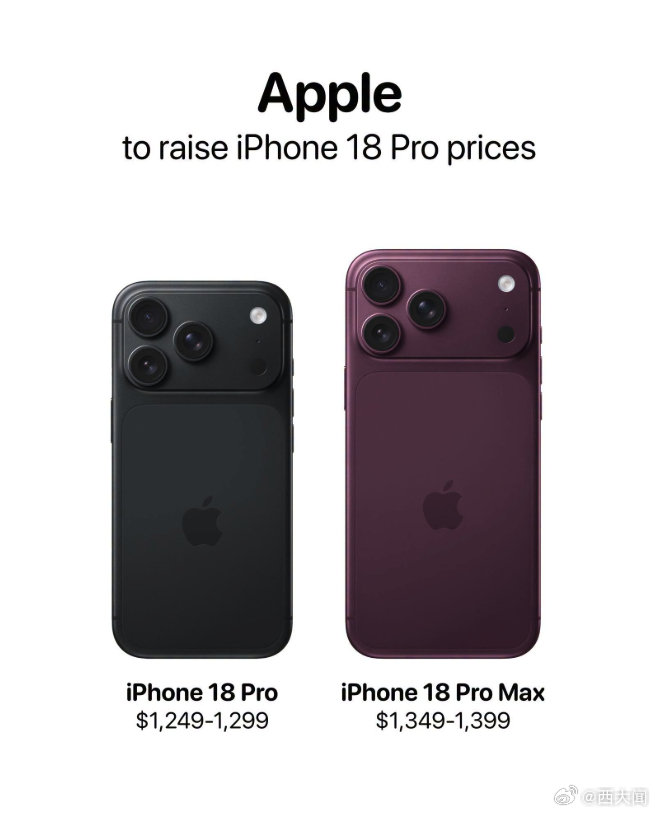 #苹果多款新品售价曝光#其中18pro与18promax的价格期待嘛？这个价格是不是与你想的一样呀！