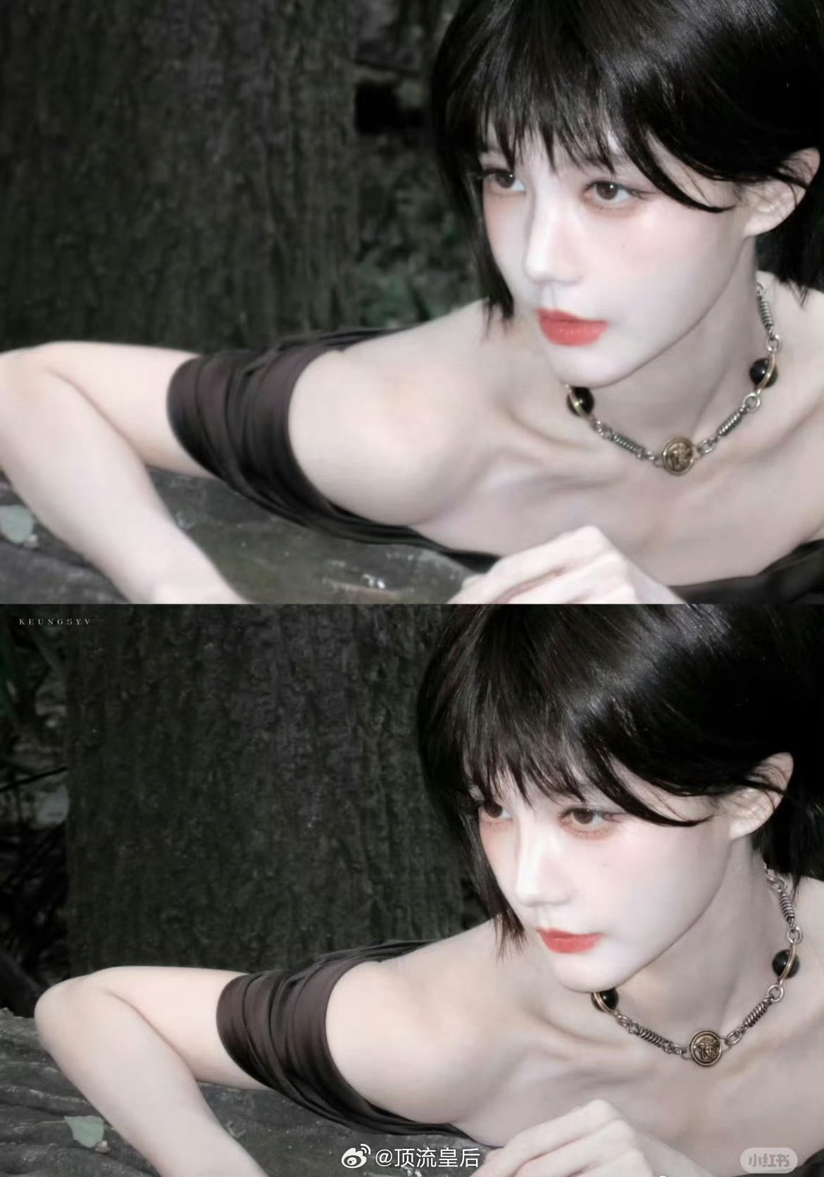 短发李一桐芭比娃娃感受到了李一桐建模脸的杀伤力，太精致完美了。