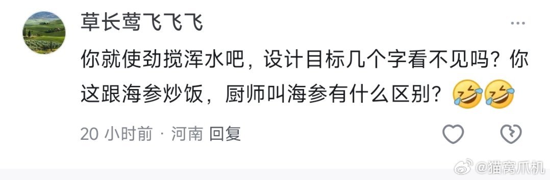 “你这跟海参炒饭，厨师叫海参有什么区别？”有的，xd，有的，炒饭目标里有海参，那
