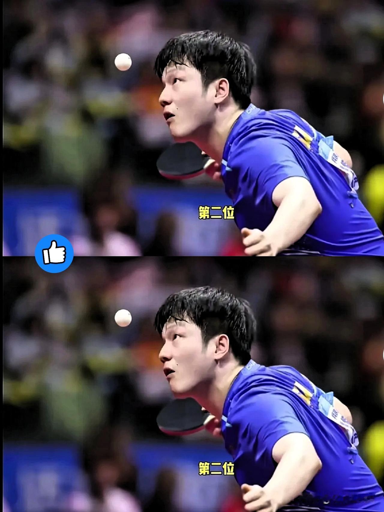 没想到，樊振东是唯一入选全运会十佳的乒乓球运动员，排名第二。官方入选理由为：获男