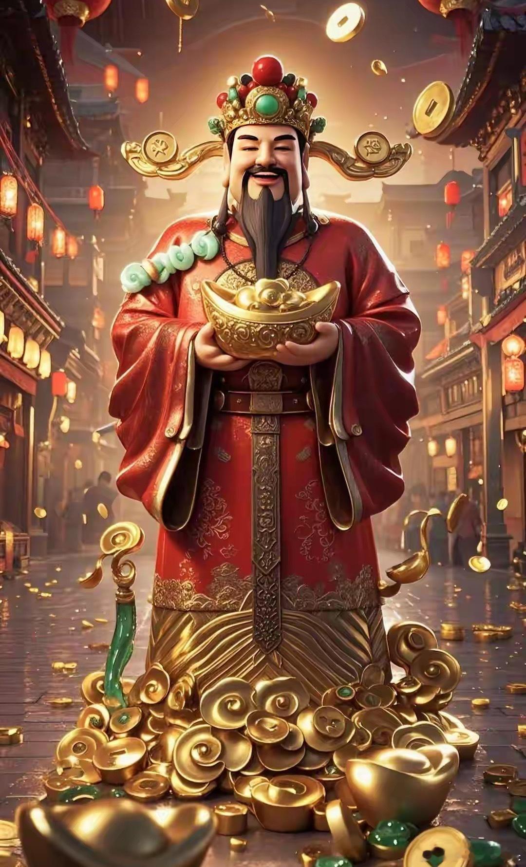 财神爷驾到大家通通集合点赞把财神爷接回家，让财神爷给我们以及家人带来财运，大家评