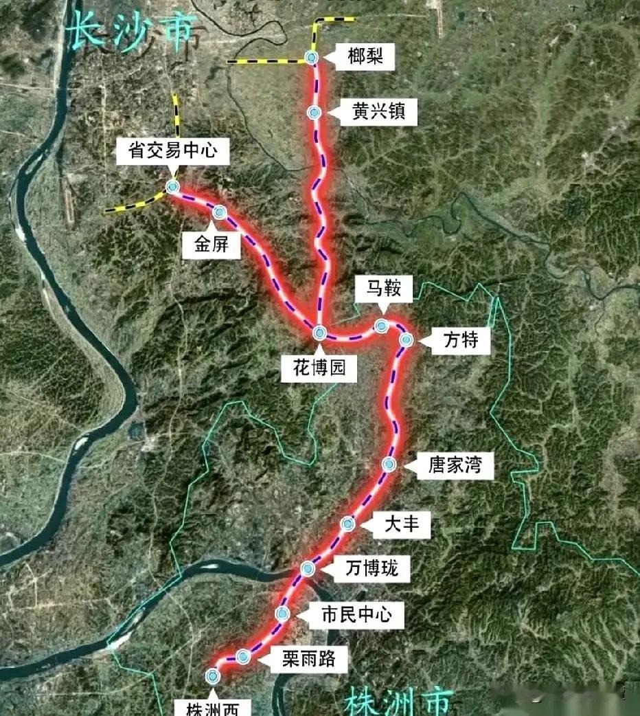 即将开工！长株城际来了！这条城际将打通株洲西站，株洲城区，云龙板块对接长沙地铁