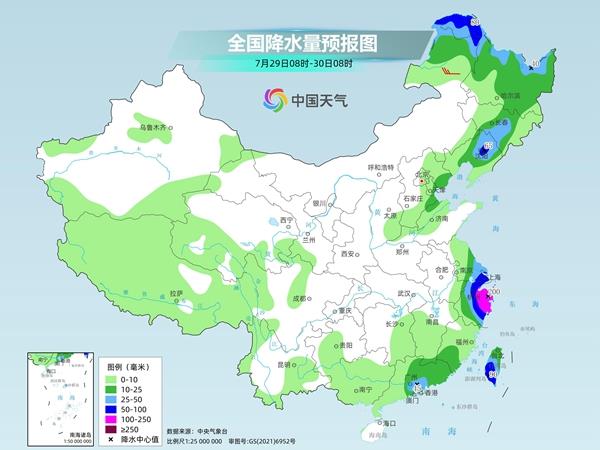 江浙沪等地雨势猛烈 华北南部、黄淮等地将出现大范围高温