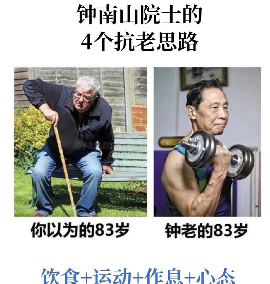 学习89岁的钟老的养生法。总结有两个有效的因素:第一、他年轻是运动员，天生体