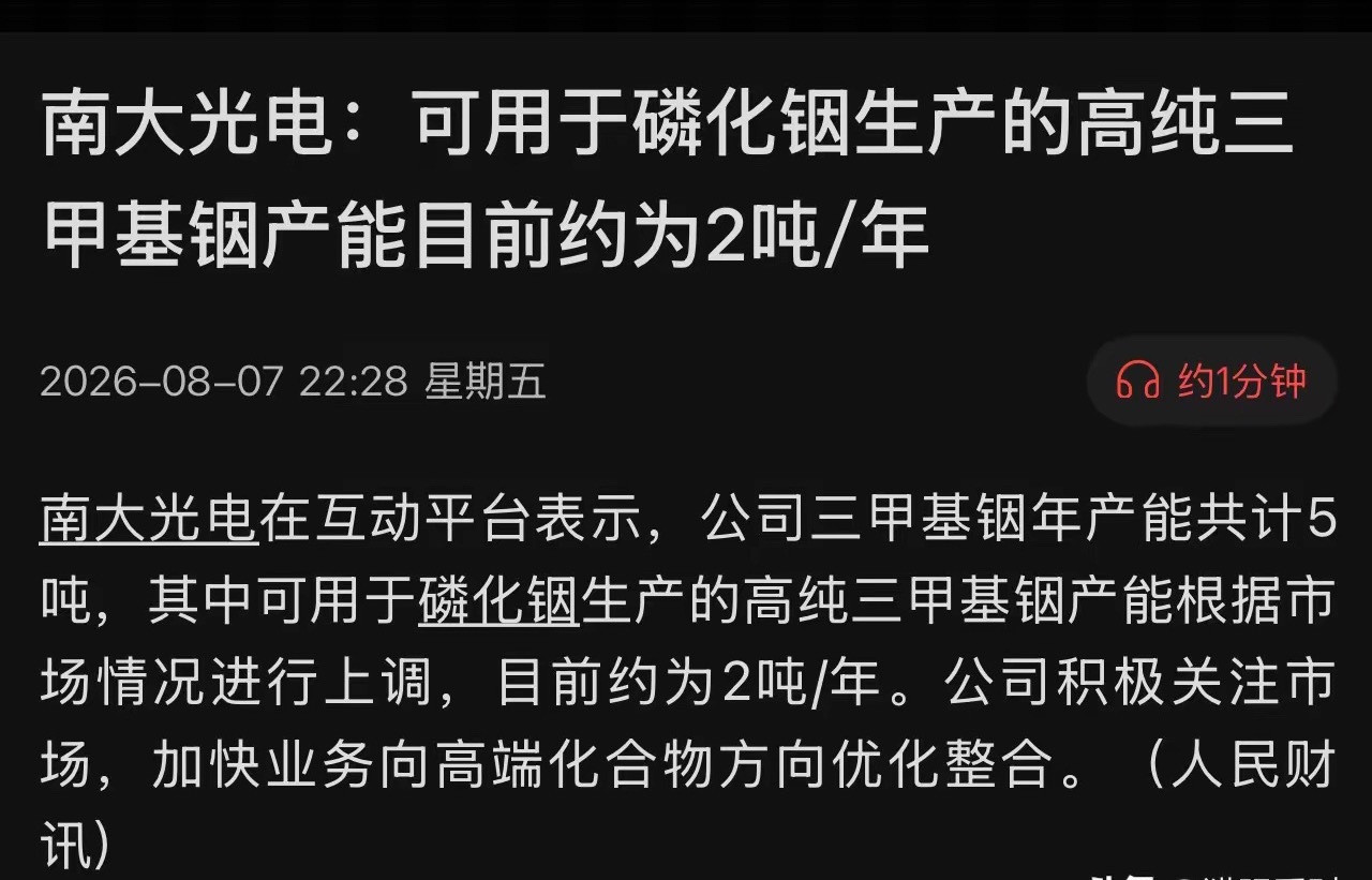 比光刻胶还稀缺？5吨里的2吨，2吨外的无限可能，南大光电一纸公告：揭开AI最大短