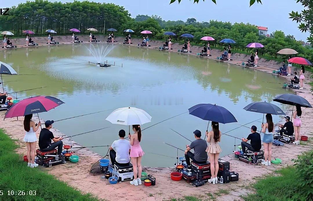她们的工作，先陪钓，再陪厨男女搭配干活不累！这种职业新岗位的就业门坎是很高的