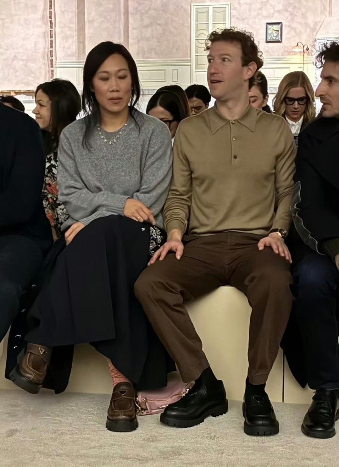 扎克伯格和老婆去看Prada大秀​​​