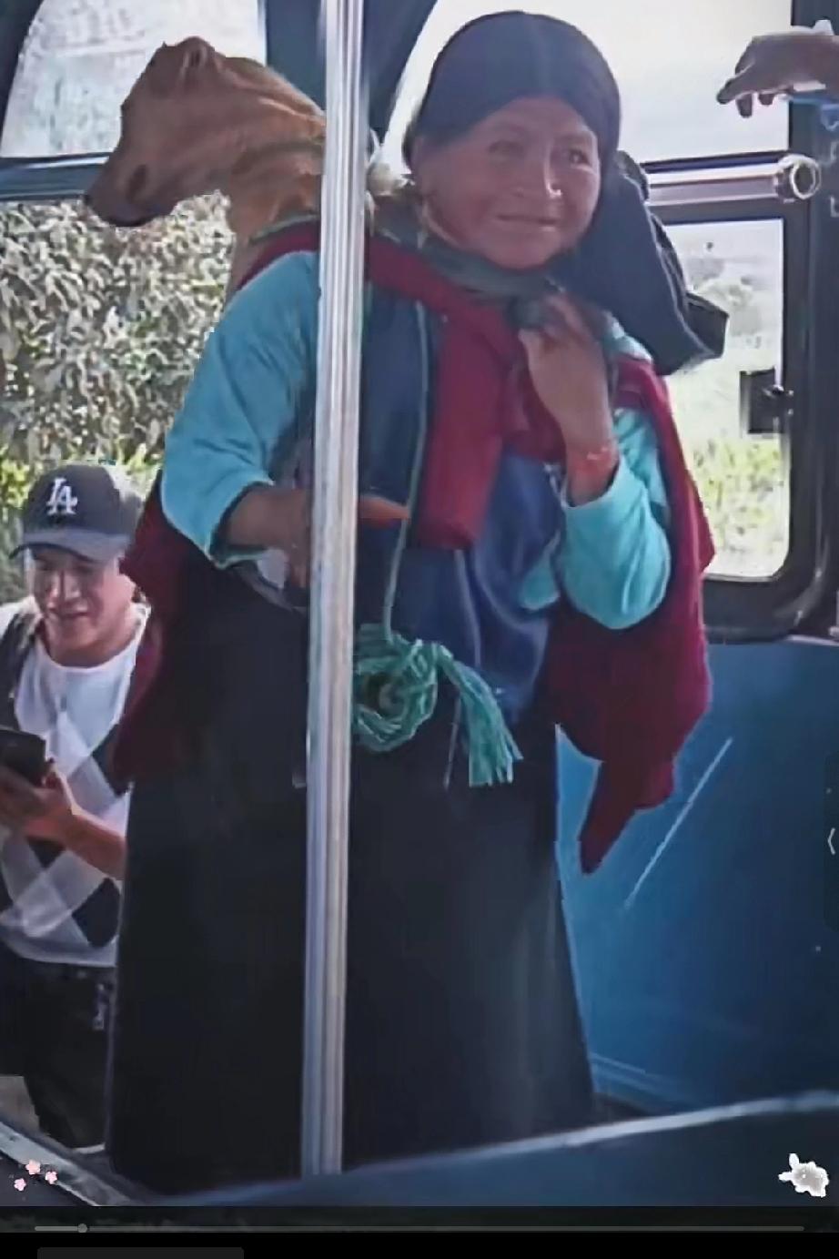 车上一位特殊的乘客，丝毫没有引起司机的烦感，主人家的狗子因腿疼走不了路，主人只好