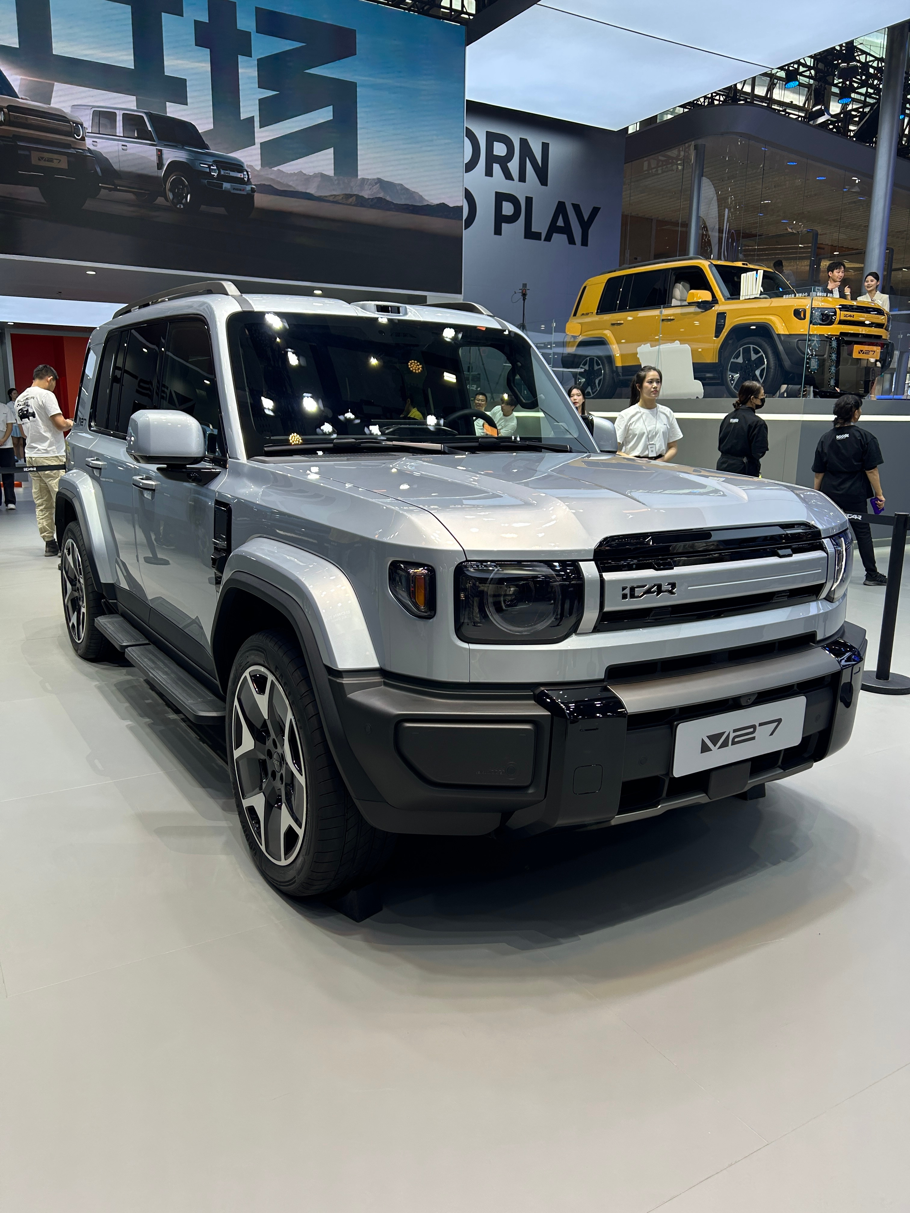 iCARV27，又一款硬派方盒子，增程动力。这个造型喜欢吗？