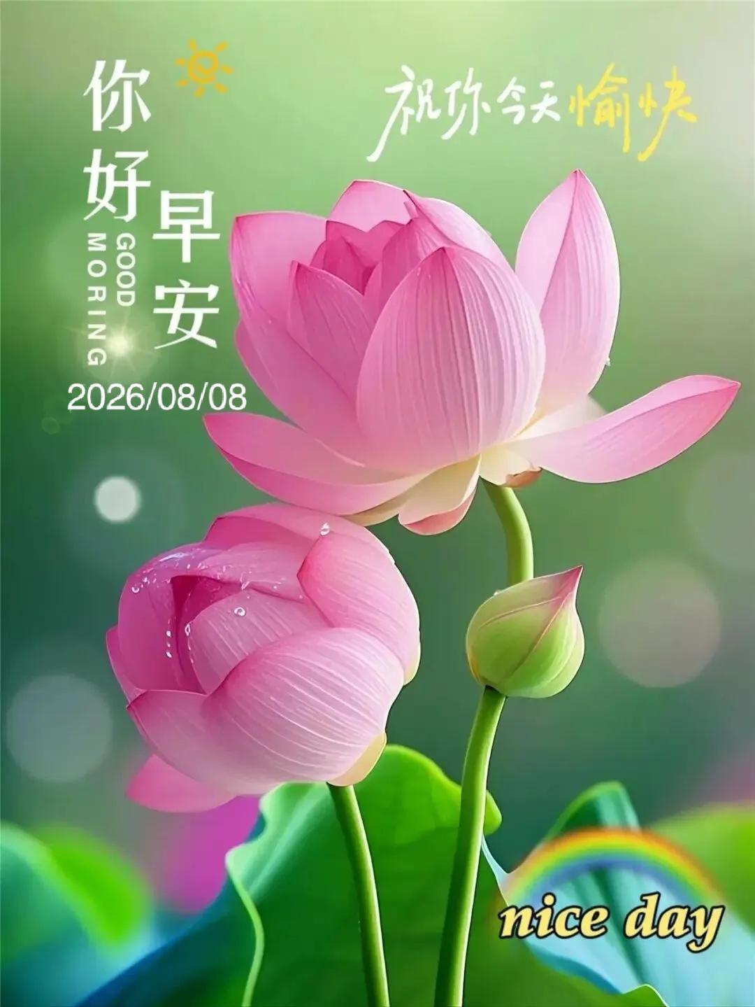 🌞 ²⁰²⁶/₀₈.₀₈ ˃̵͈̑ᴗ˂̵͈̑☀️早安！人生最好的状态：忙而
