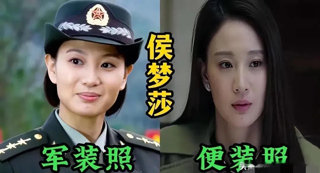 精致的五官，甜美的笑容，每一个眼神都充满了吸引力，穿上军装的她们格外吸睛。候梦莎