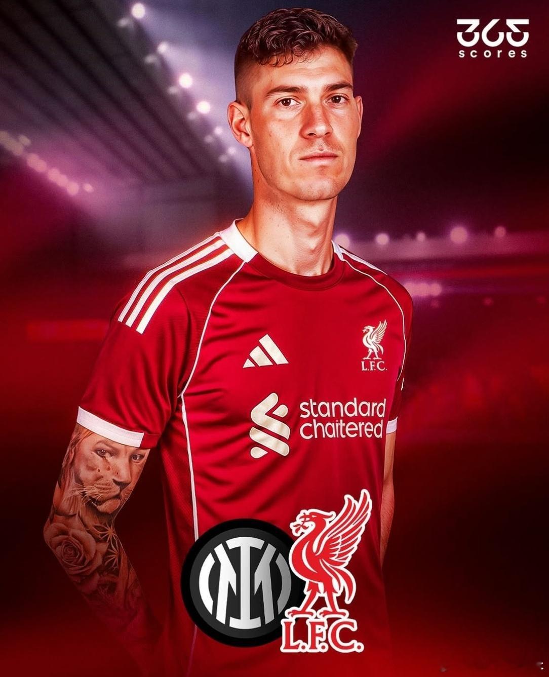 365scores：利物浦希望补强后防线，将目光锁定在国际米兰球员巴斯托尼身上。