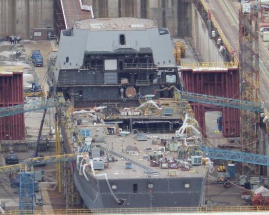 日本首艘ASEV型防空反导巡洋舰CG-191建造进度远超预期，舰桥主体结构已基本