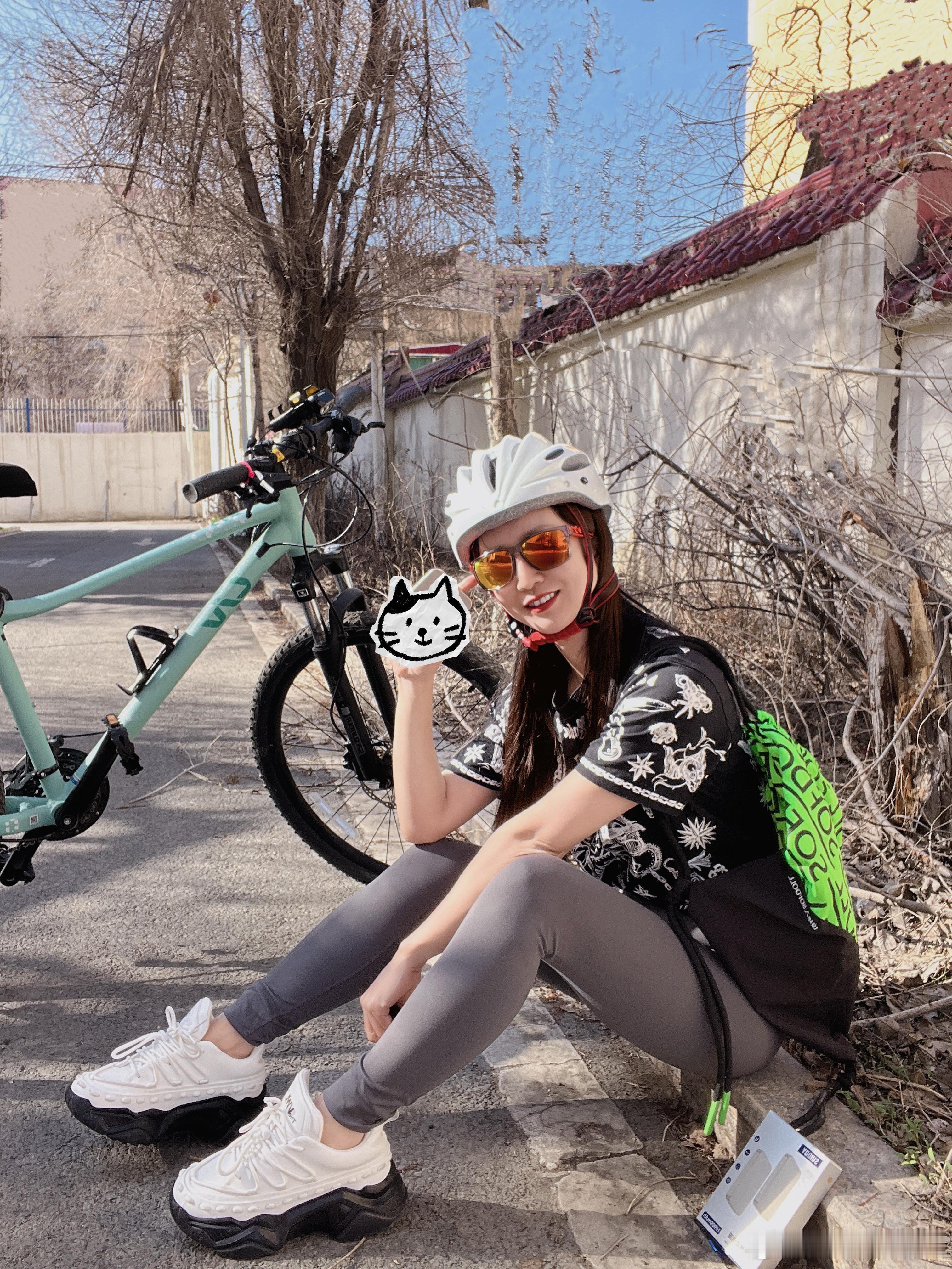 健身春季骑行打卡春季有氧运动燃脂计划开始啦～健身骑行