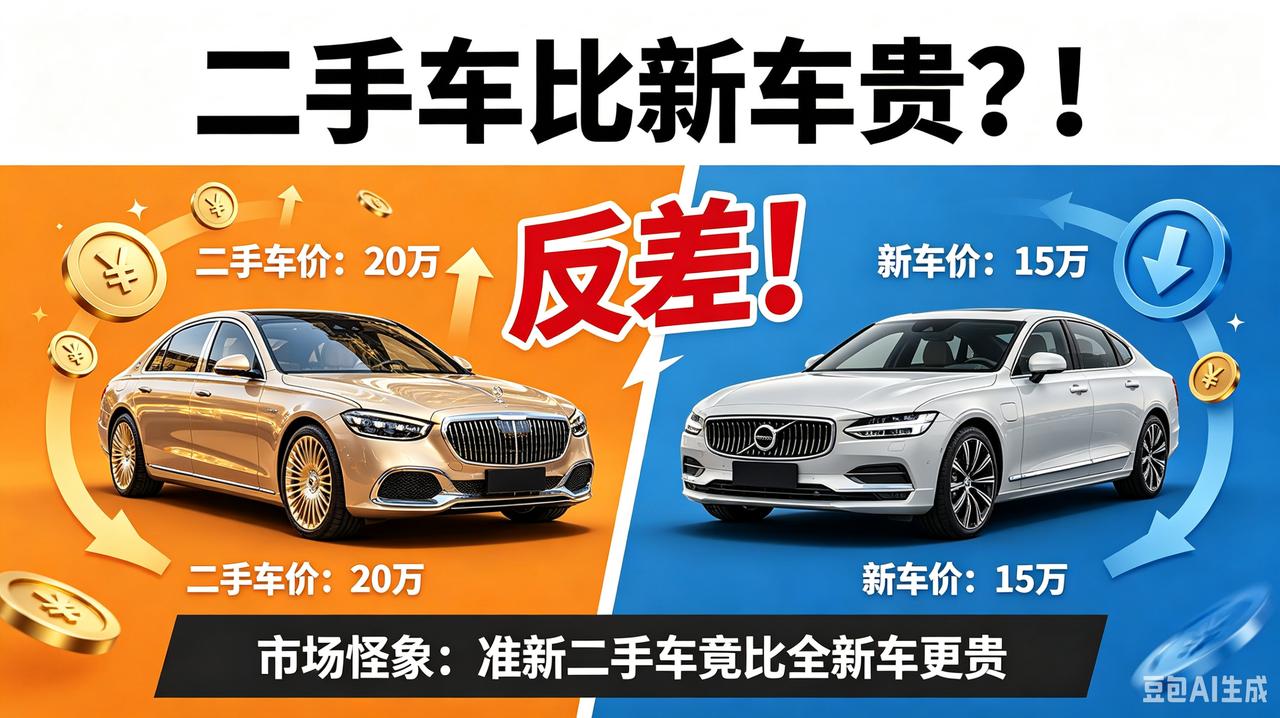 彻底乱套！二手车比新车还贵？2026燃油车行情真相，买车必看今年燃油车市场