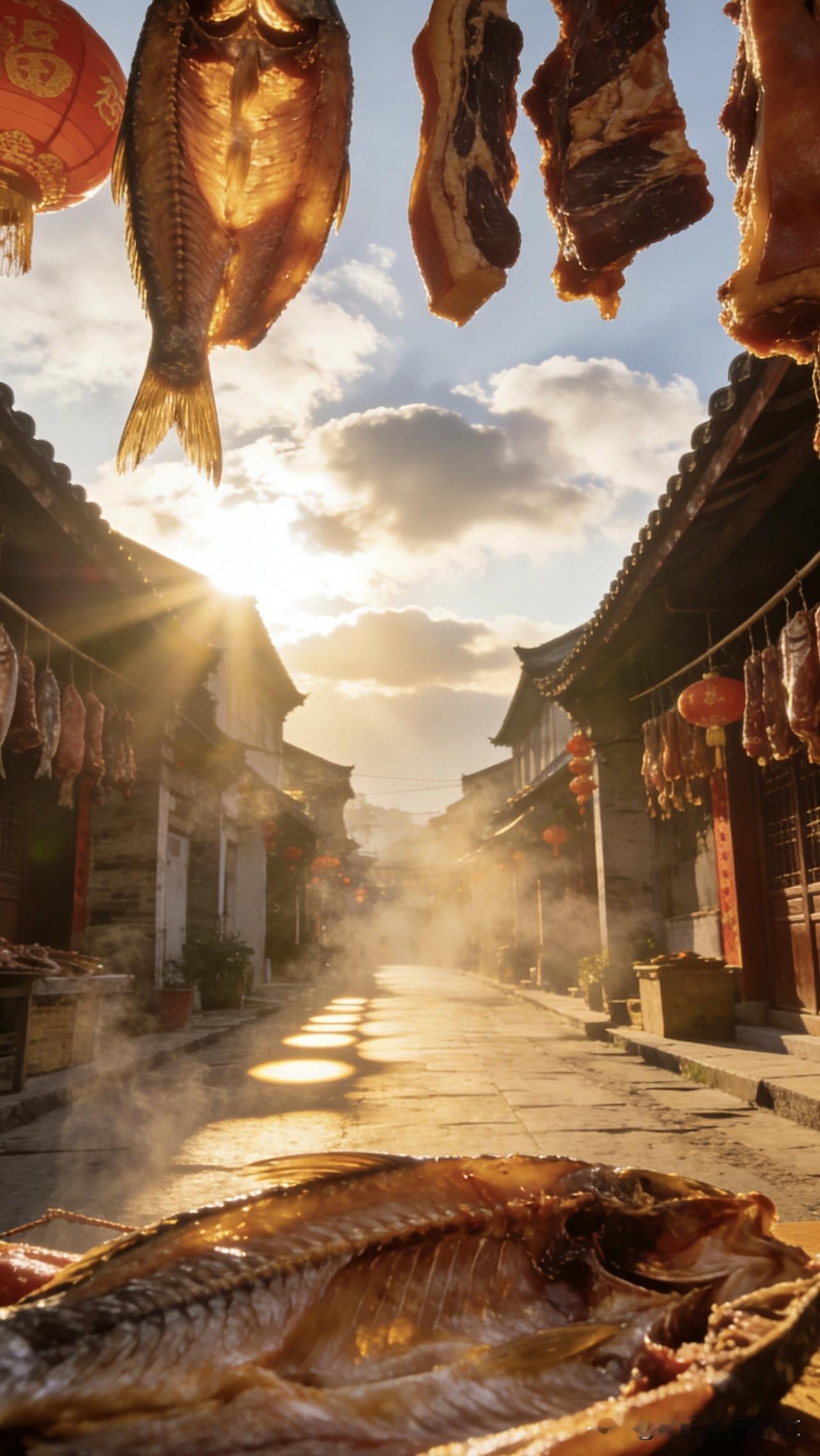 风携腊香年意浓，故里烟火旧人念，眷恋愈沉愈浓风裹着腊香漫过街巷，年越近，对故