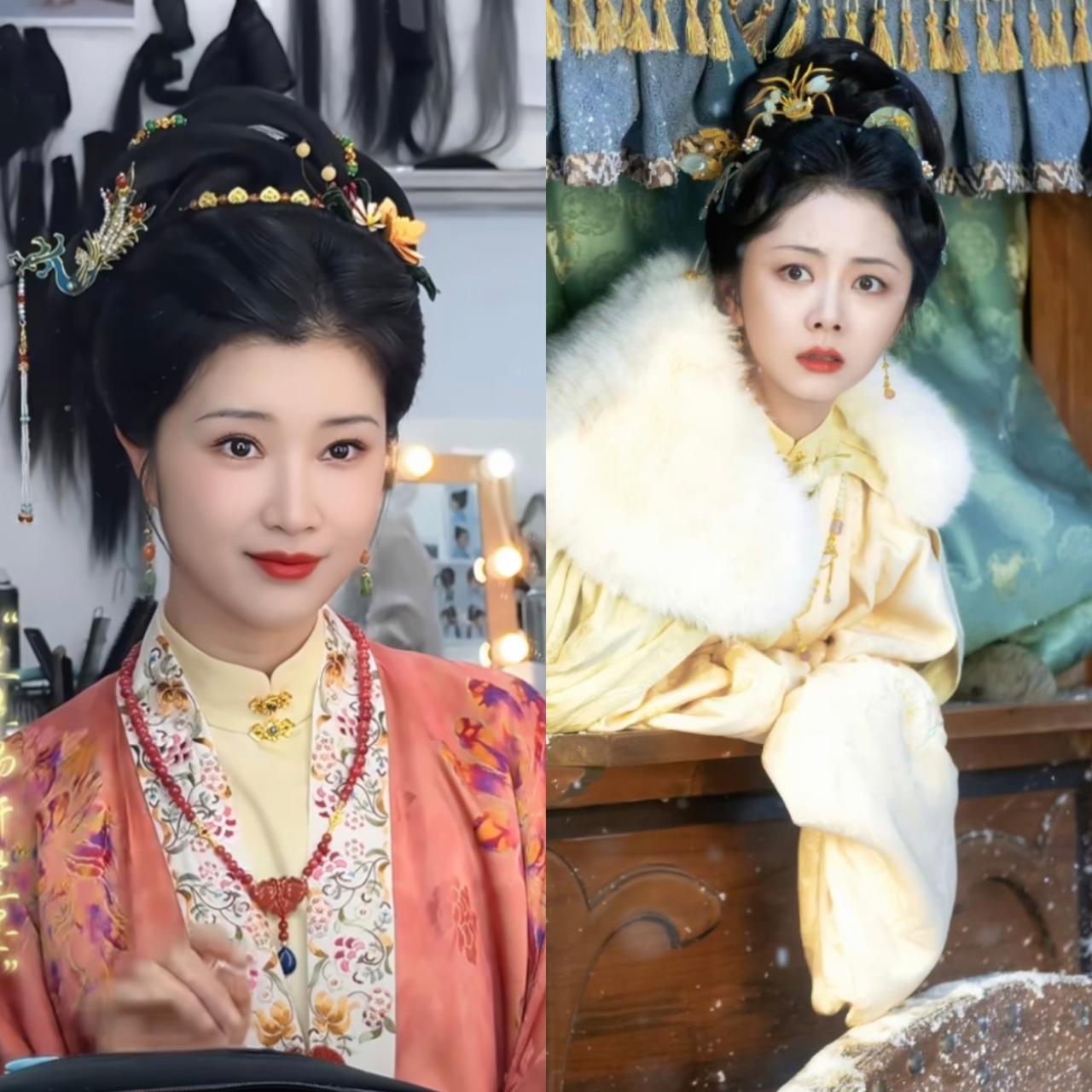 这就是内娱最低调的星二代。奚望这次在《兰香如故》里，饰演沈家三夫人楚蘅，妆容很