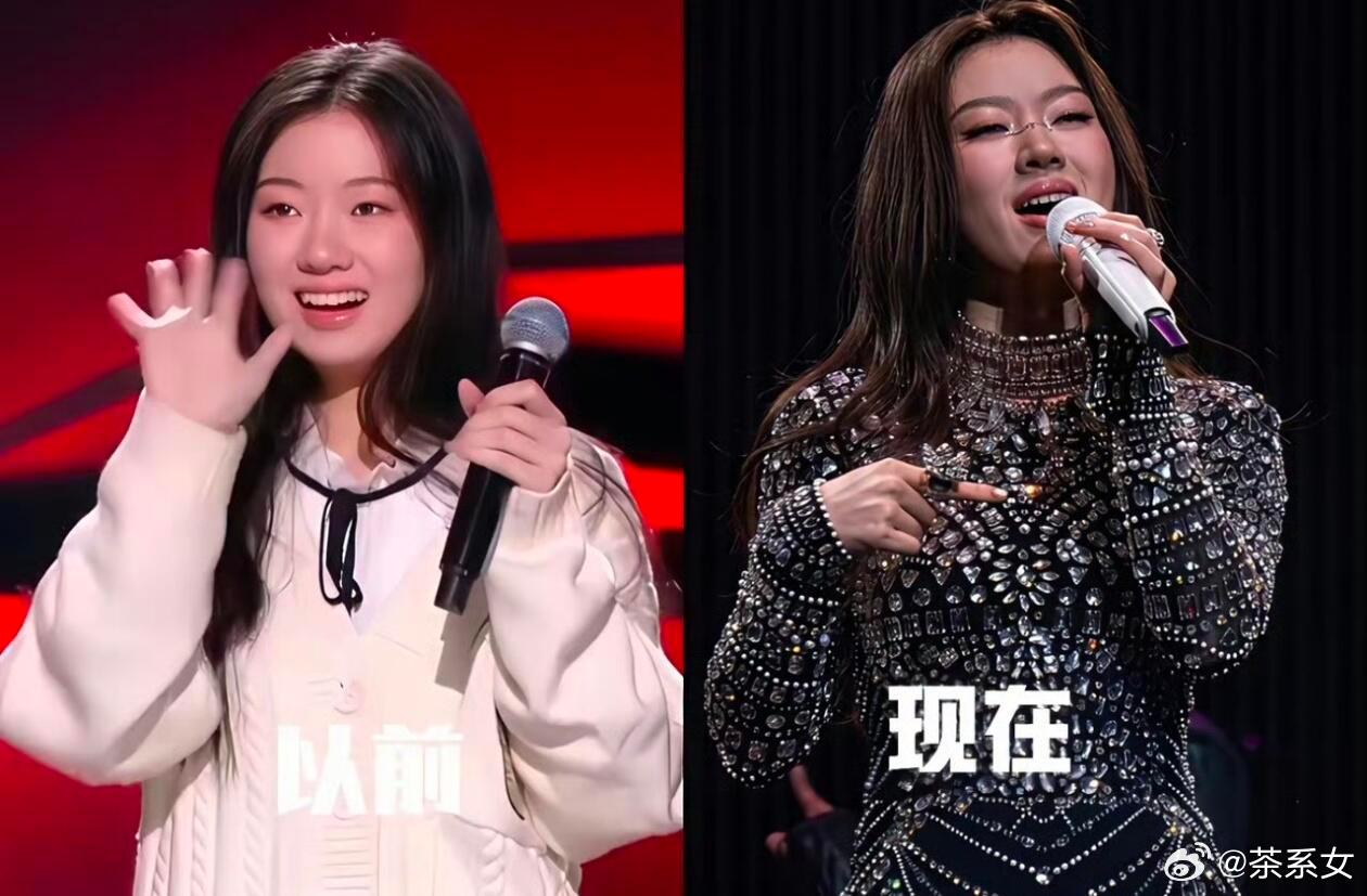 单依纯的风格变化好直观，以前清纯青涩，现在完全是成熟御姐风。