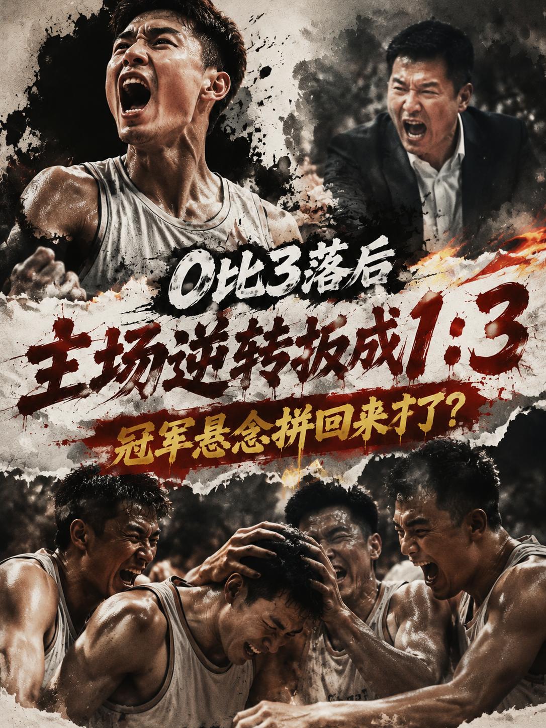 0比3落后的广厦队主场掀翻上海队扳成1:3——冠军悬念，真被他们拼回来了？他们真