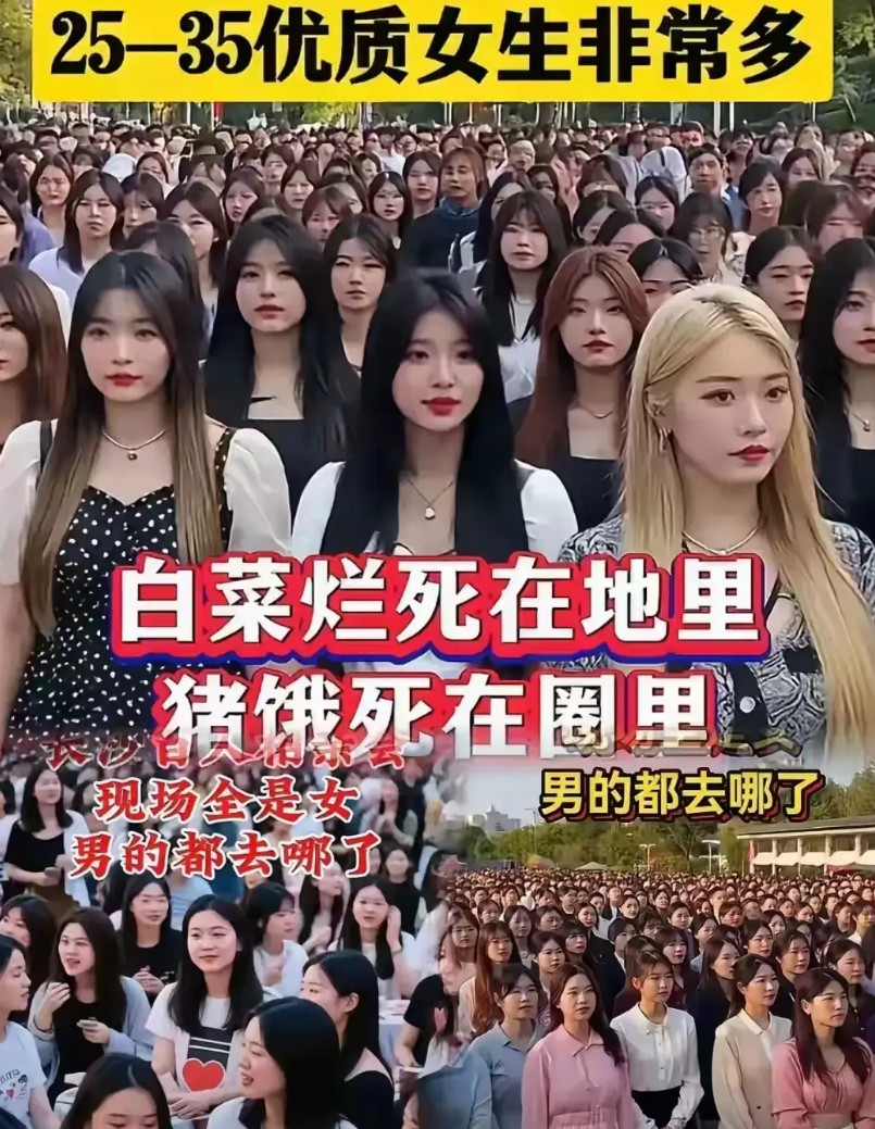 有人说现在婚姻市场现状，就是“白菜宁愿烂在地里，也要让猪饿死在圈里”，这是耗上劲