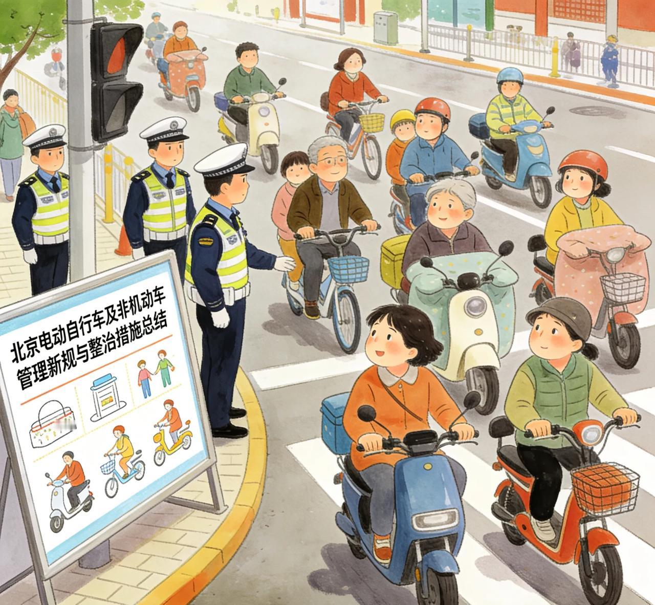 北京骑电车的注意！5月1日起这5件事不做就罚，35%事故率终于要治了家人们