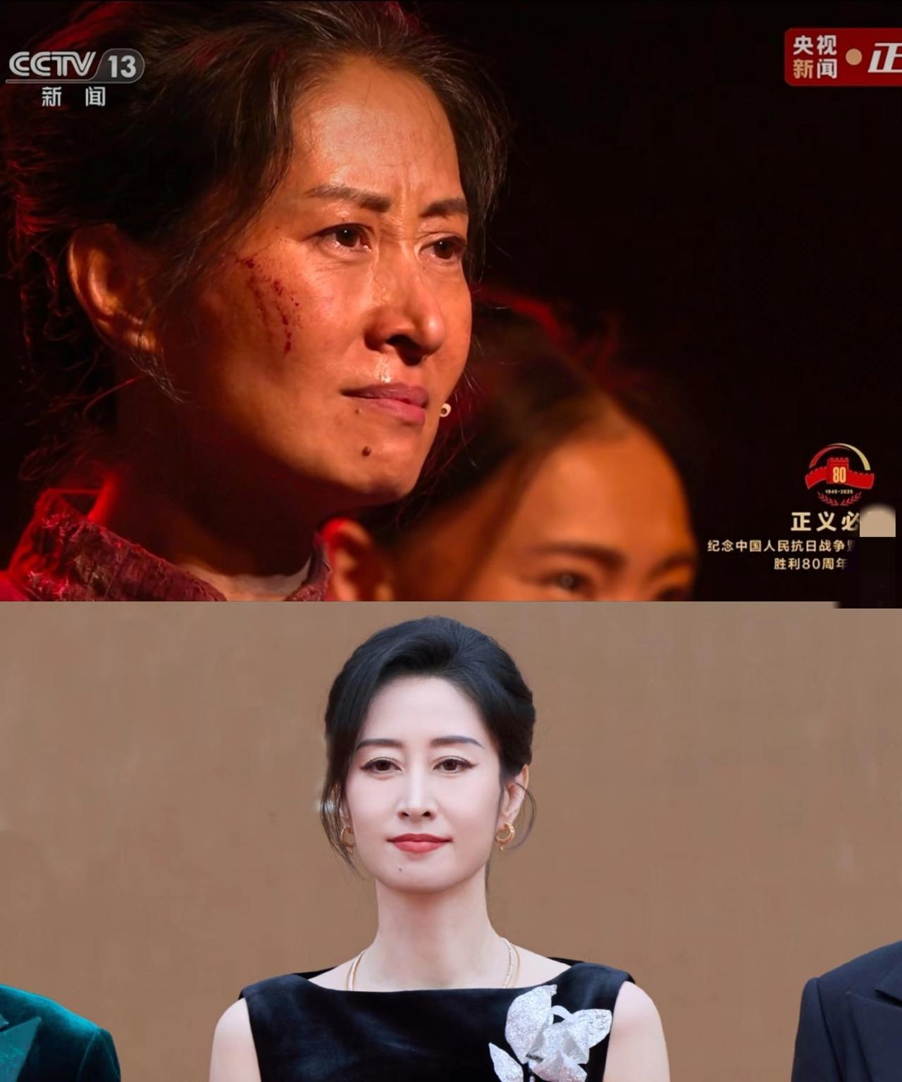 在九三晚会上，49岁的刘敏涛给所有女明星做了一个榜样就是你名气再大，挣的钱再