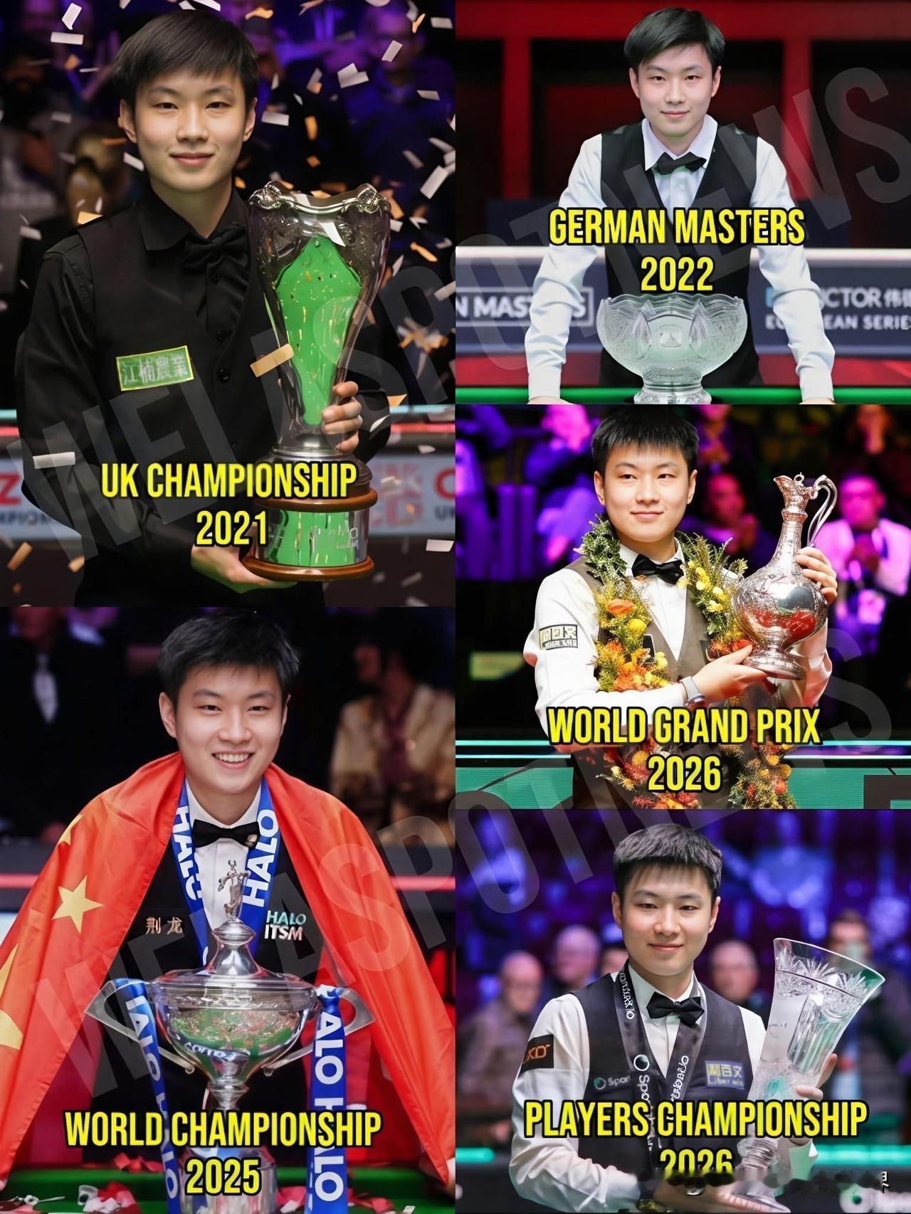 斯诺克现役顶尖高手的前五个排名赛冠军谁的含金量最高？🏴󠁧󠁢󠁳󠁣󠁴