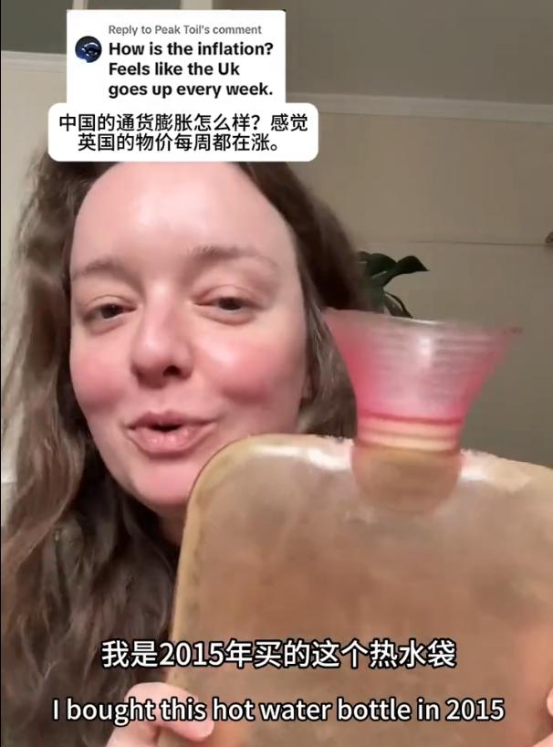 一个经常到中国出差的英国女孩，在外网分享了中国的物价，说中国10年来没有通货膨胀