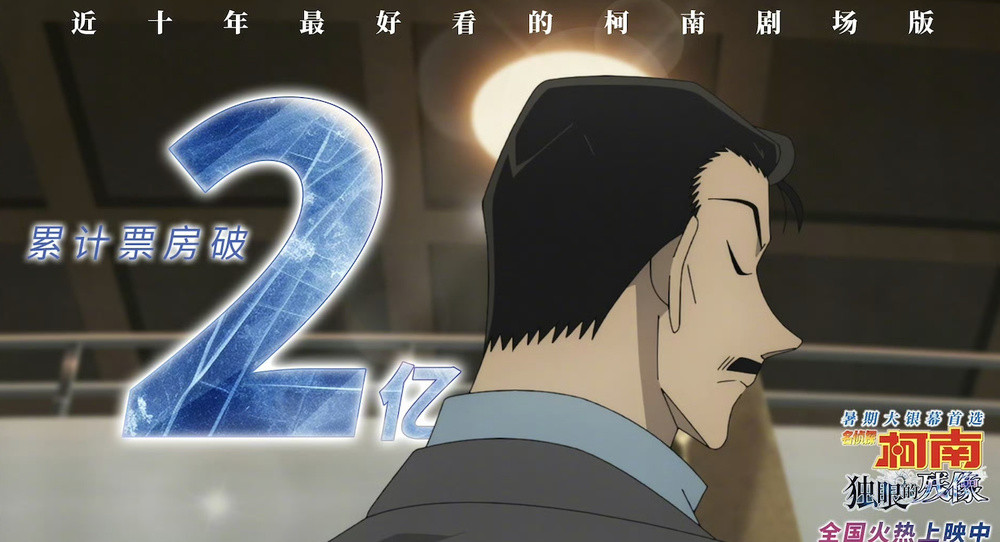 《名侦探柯南: 独眼的残像》票房破2亿元 为系列最佳