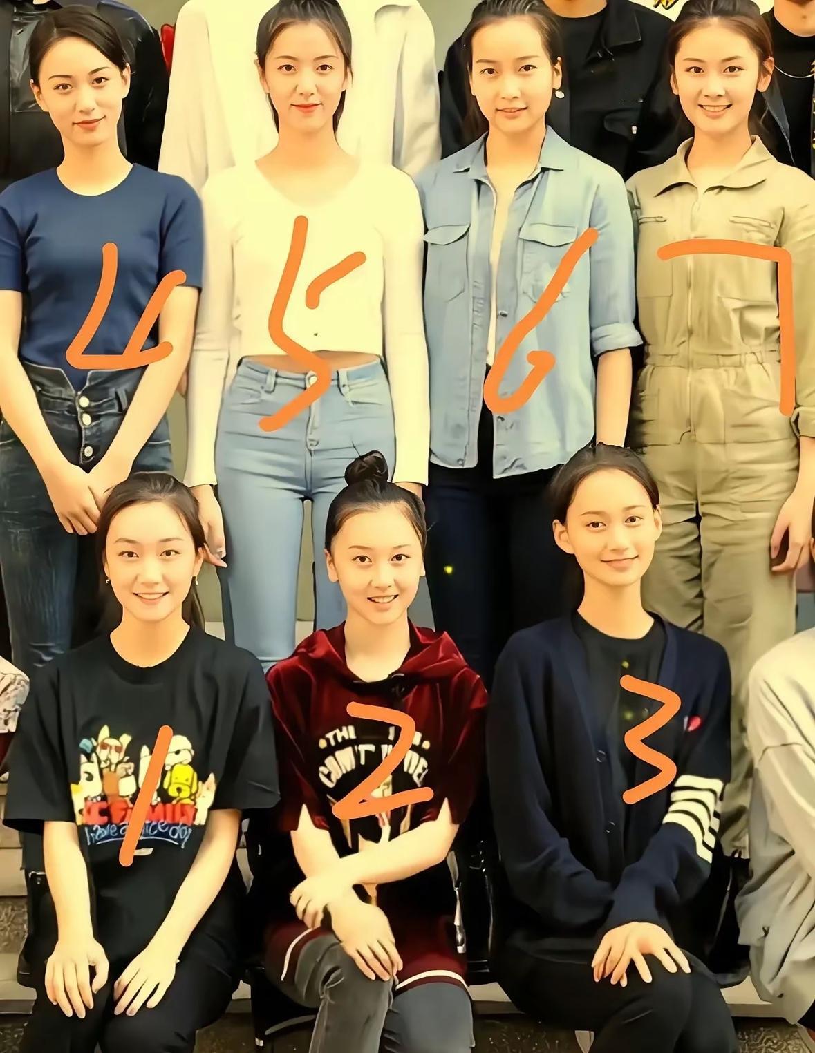 如果你是导演，你会选哪一位到你的剧里当女一号，我会选3号