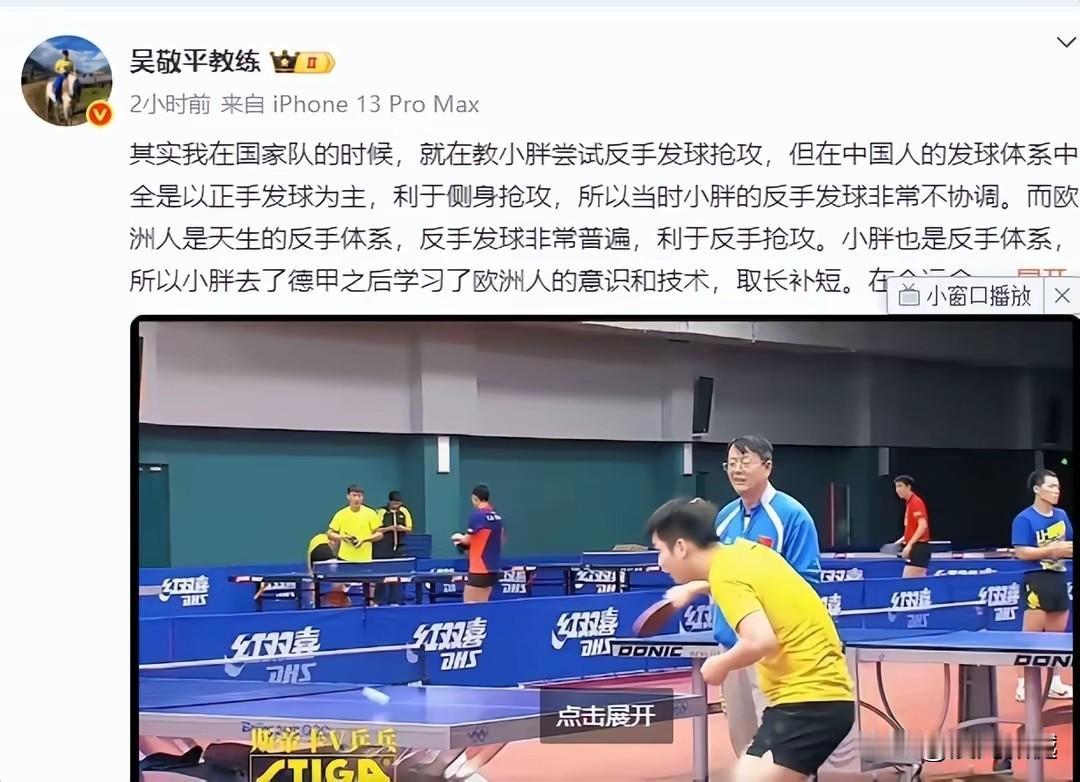 樊振东恩师晒了一块儿烤红薯，招来了不友好的回应，老吴说这就是我的日常生活，你们过