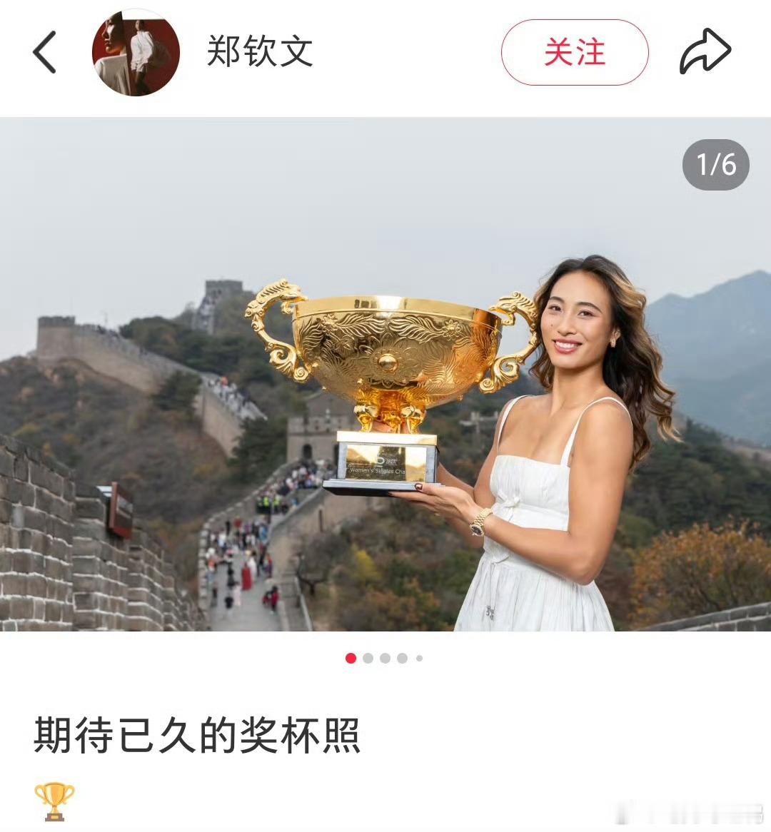 郑钦文穿裙子高跟鞋拍照郑钦文穿裙子在长城拍照，饱受争议。我只想说人家想穿什么穿什