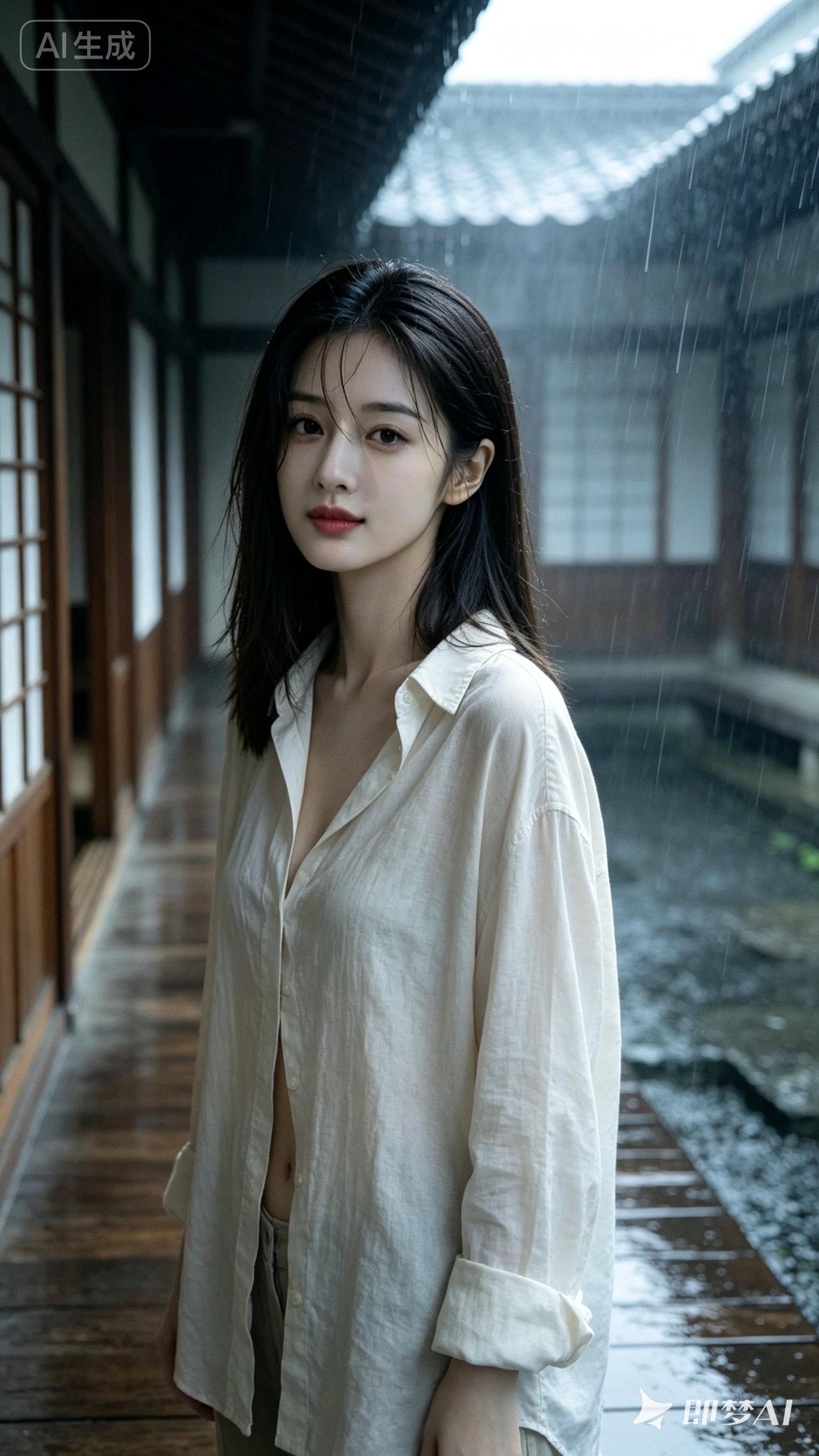 雨中漫步，唯美古风，清新自然，尽显东方韵味。