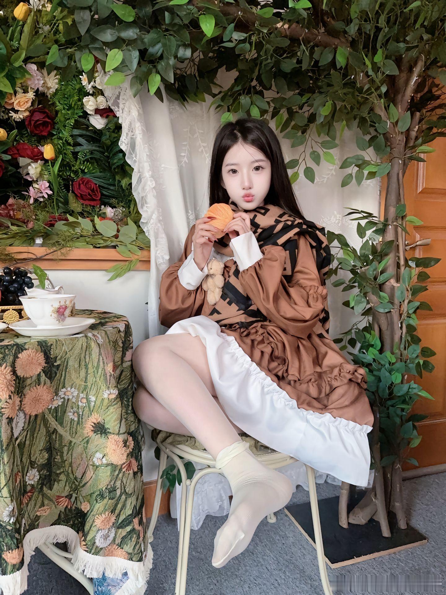 丝袜与棉袜叠穿~​​​