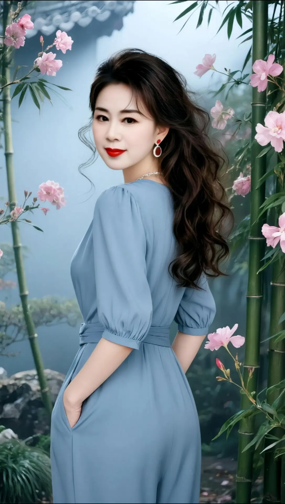 AI园林温婉写真 ai创作