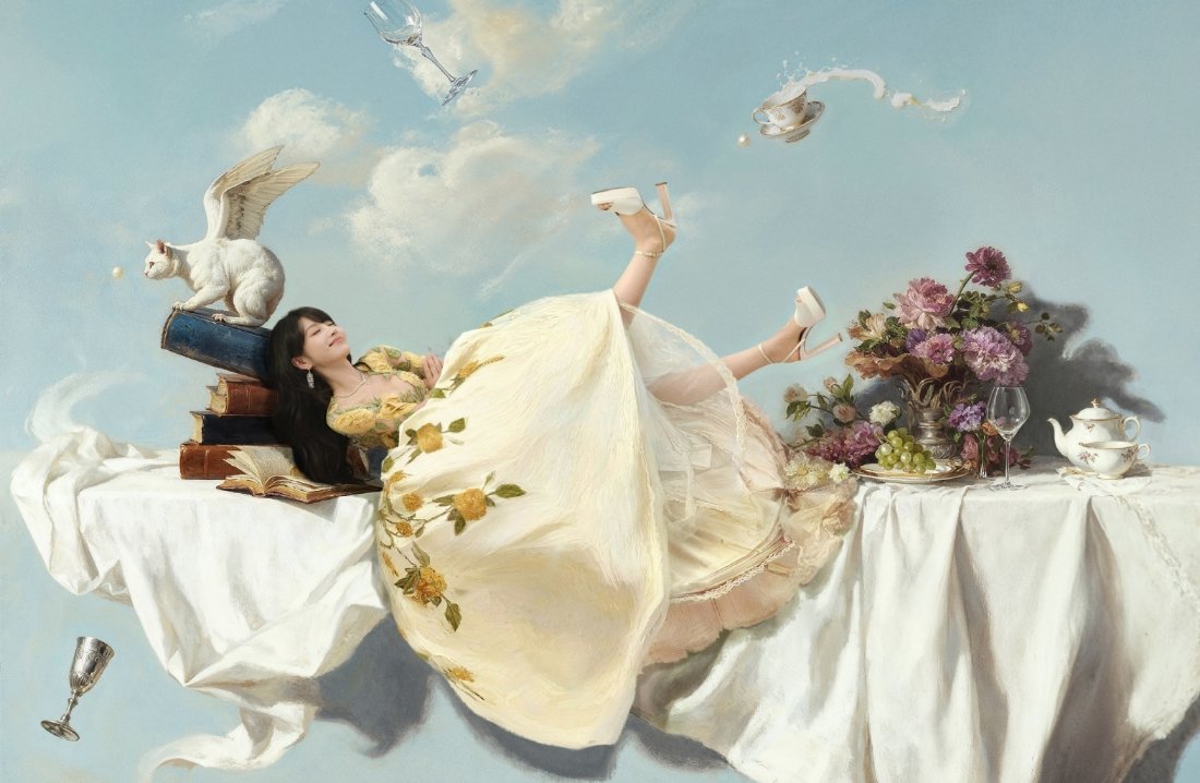 田曦薇宝宝如此美而萌之～～～～!!宝宝你今天是一只可口的黄玫瑰诶​​​