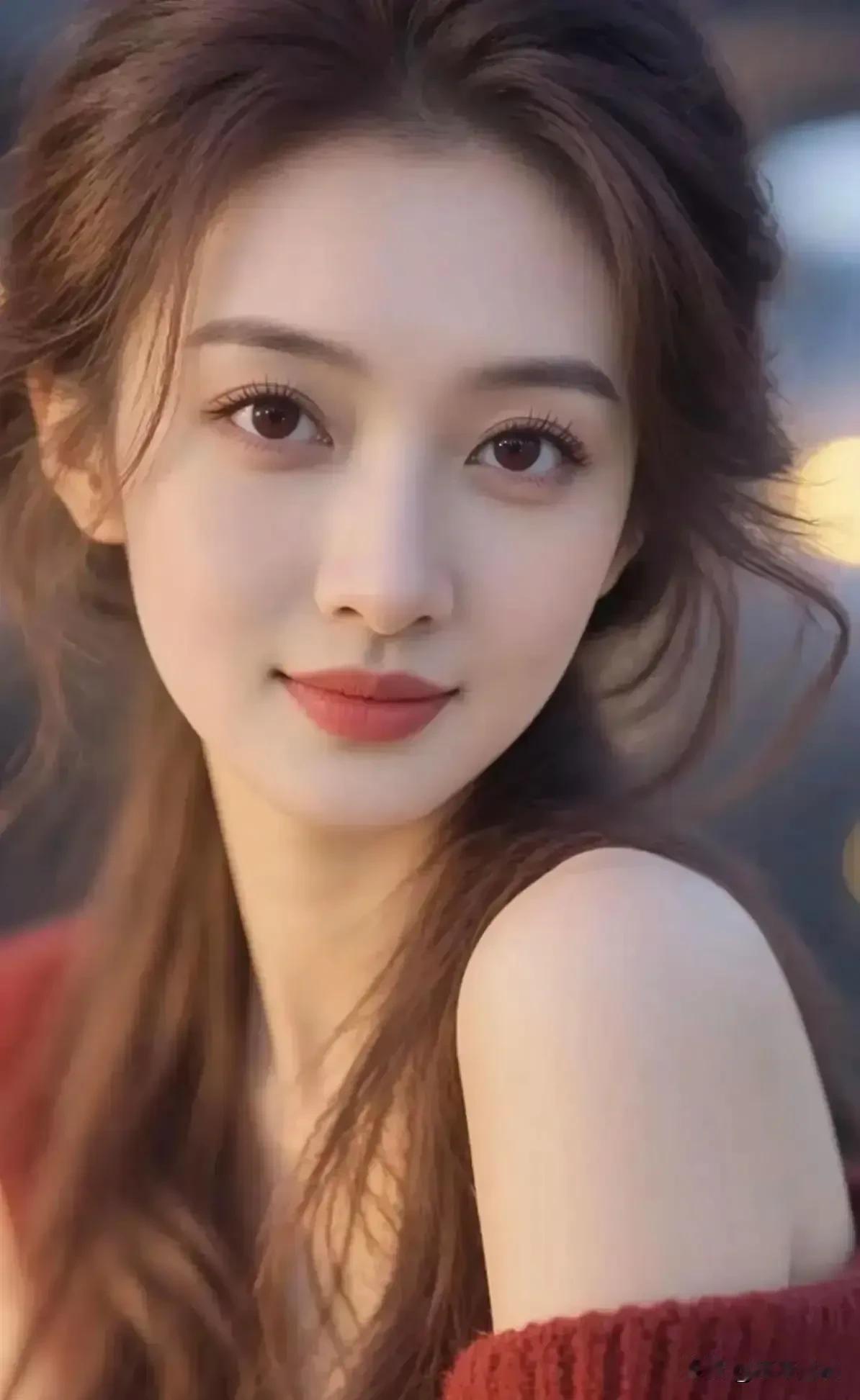落日柔光落于眉眼，温柔自带滤镜🍂温柔治愈款美女美女穿搭照