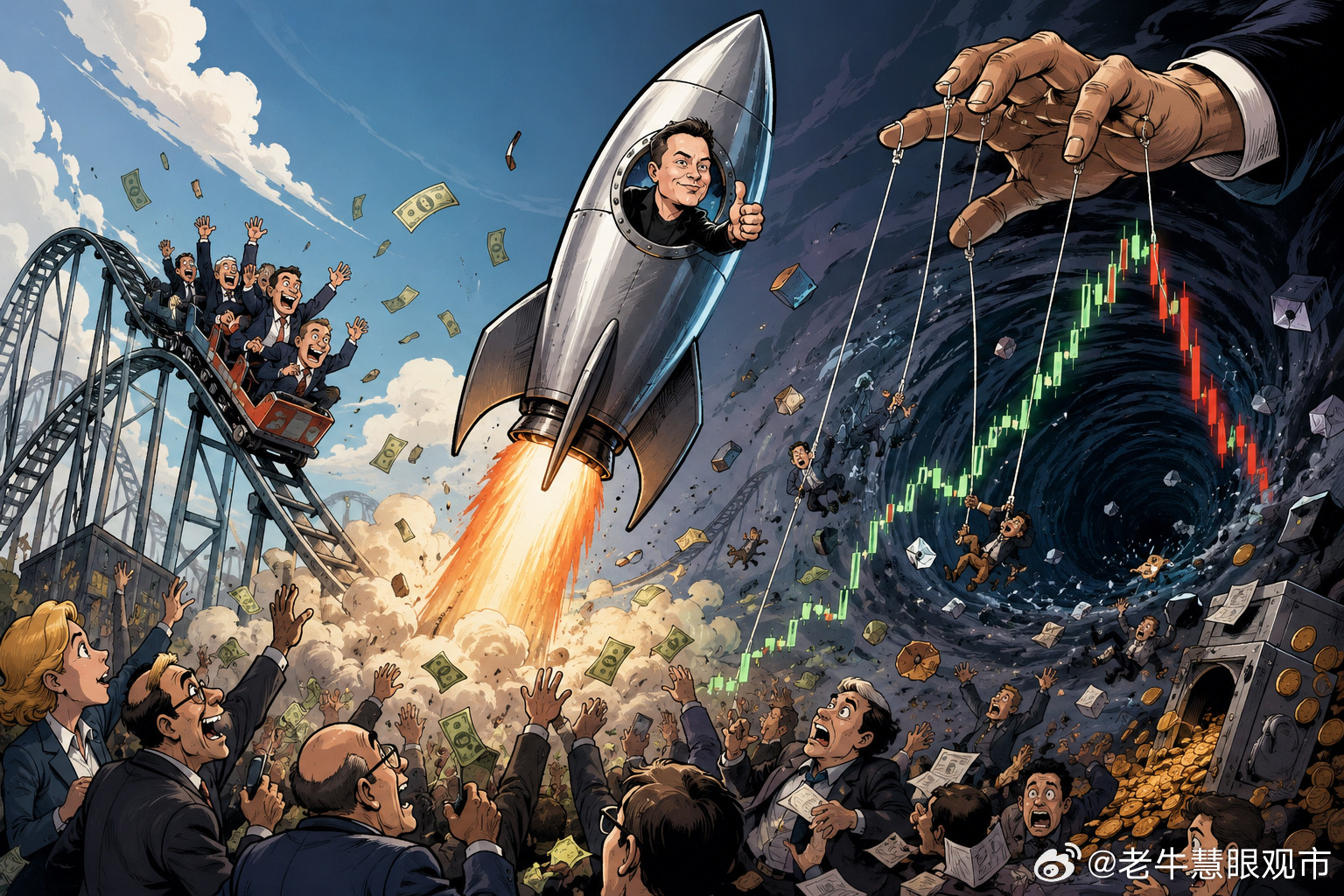 3万亿美元的火箭：SpaceX狂飙背后，美股正在逼近一场“单股系统性风险”Spa