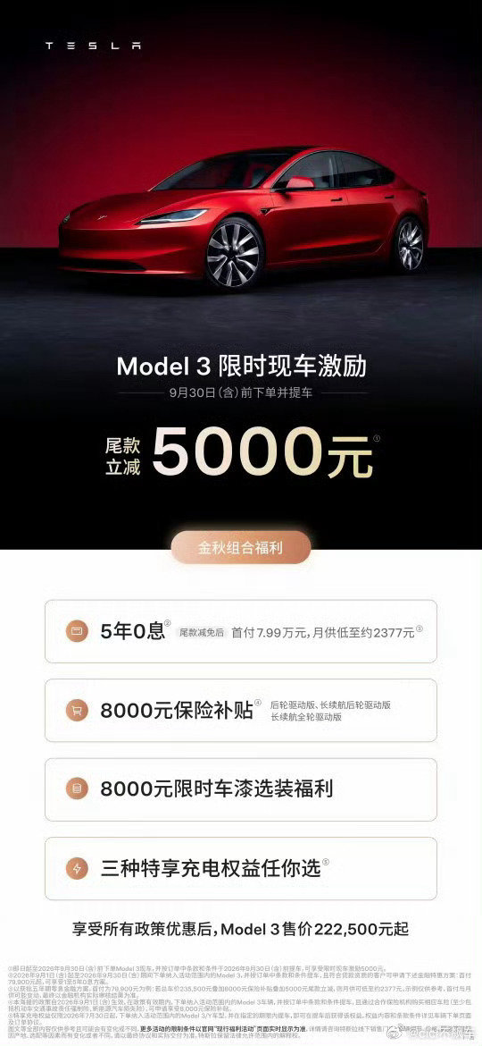 #特斯拉降价#嚯，特斯拉降价，Model3全系减5000，ModelY全系减10000，Model3